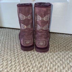 Authentic Bedazzled Bow Uggs